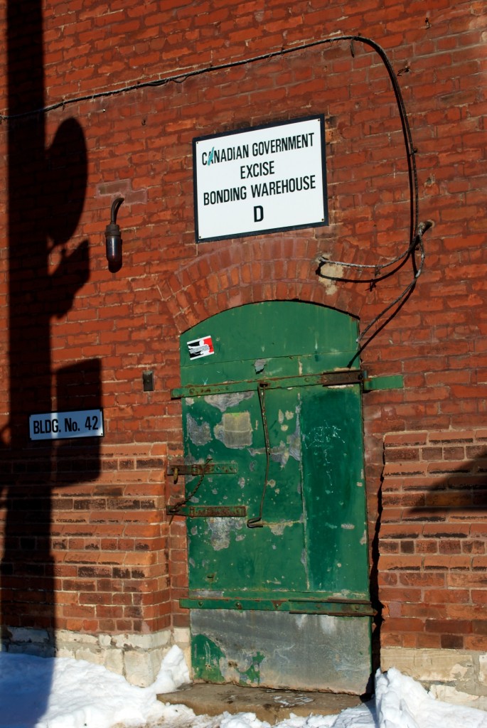 Doors to Rack House D in the Distillery Historic District, Toronto 2011-02-05