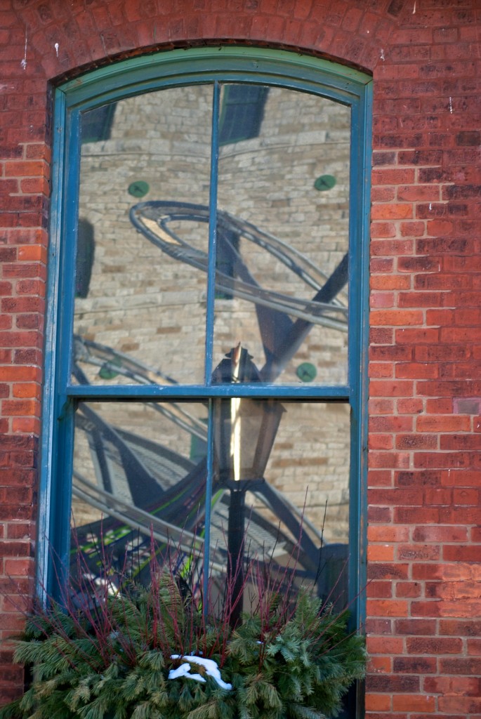 Window of the Pump House in the Distillery Historic District, Toronto 2011-02-05