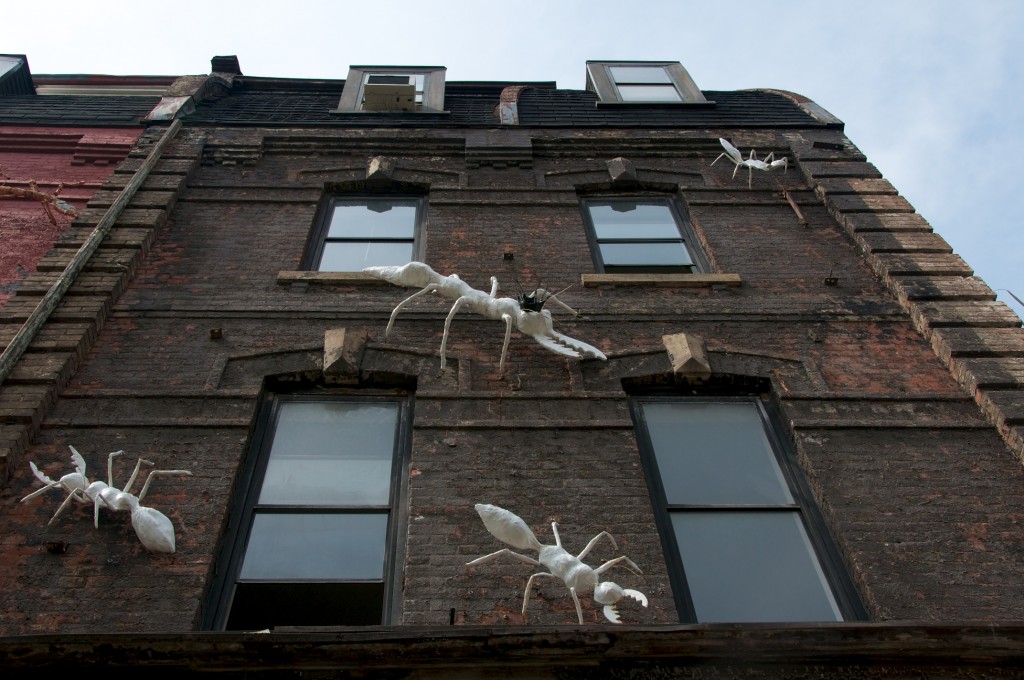 Ant sculptures on Cameron House, Queen Street West, Toronto 2011-05-26