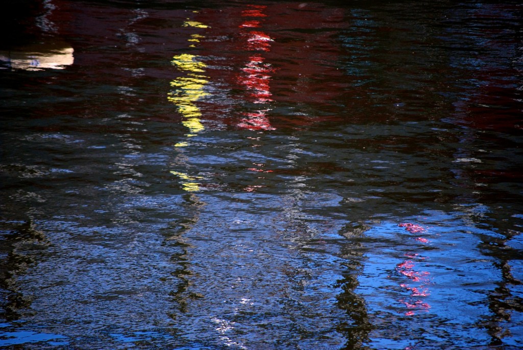 Abstract reflections in the Bonsecours Basin, Montréal 2011-05-30