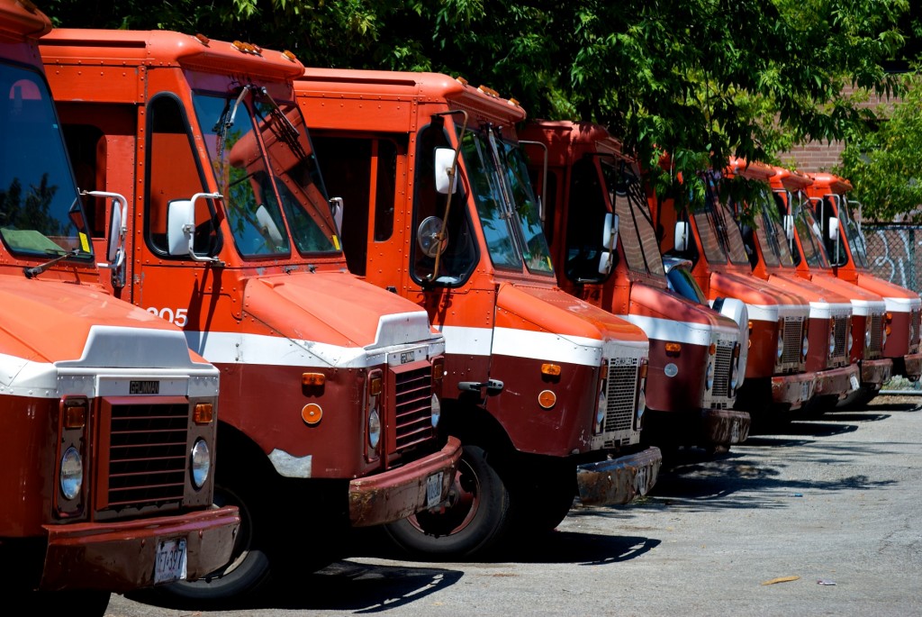 Silverstein's trucks parked off Baldwin Street, Toronto 2011-06-06