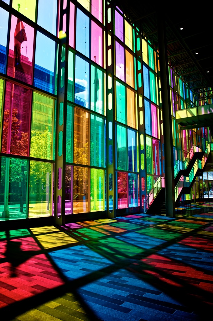Kaleidoscopic view of the Palais des congrès, Montréal 2011-05-30
