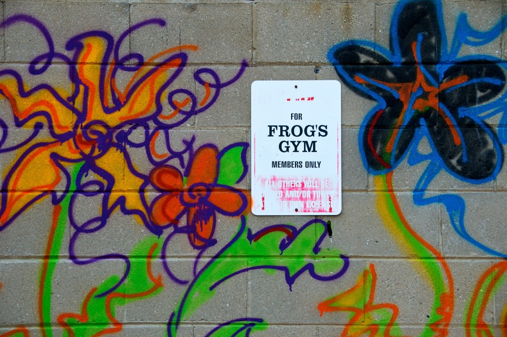 Parking for Frog's Gym off Kings Park Boulevard, Toronto 2011-06-08