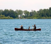 Canoeing at Cherry Beach, Toronto 2011-07-31