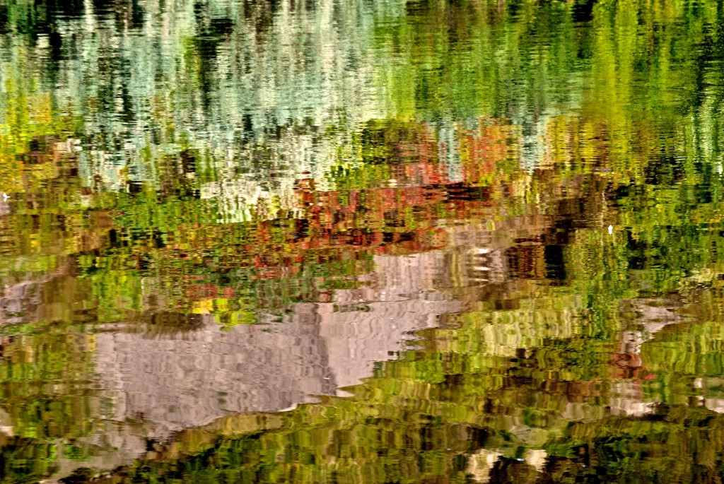 Reflection in Dunker's Flow Balancing System in Bluffer's Park, Toronto 