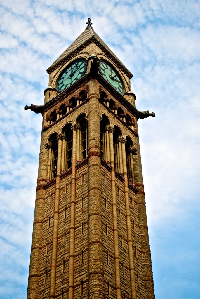 Clock tower of Old City Hall, Toronto 