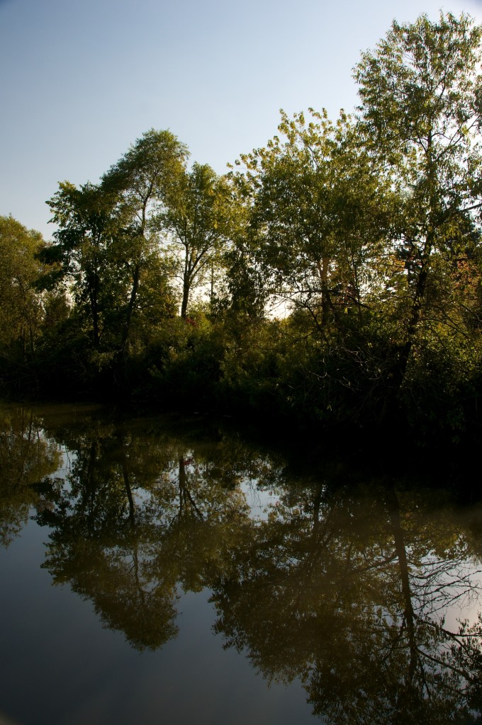 Mirror view in Dunker's Flow Balancing System at Bluffer's Park, Toronto 2011-09-22