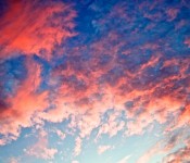 Colourful sky above Danforth Village, Toronto 2011-09-06