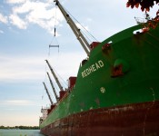 Ship called "Redhead" in the Toronto Harbour 2011-09-16