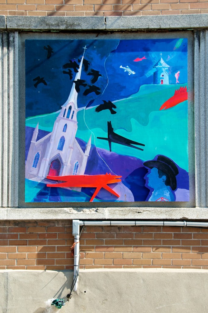 First mural on avenue Saint-Joachim in Pointe-Claire 