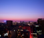 Night scene of Santiago, Chile 2010-12-15
