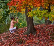 Capturing magical scenes in Edwards Gardens, Toronto 2011-10-11