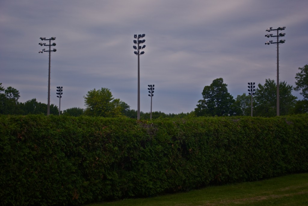 Lights over sports field in Dorval