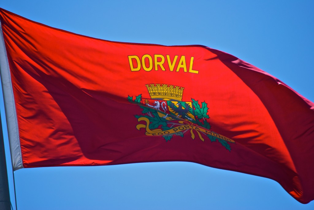 Dorval flag in Neptune Park, Dorval 2012-06-05
