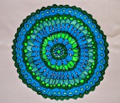 Mandala doodle from the Cabbagetown or Danforth period (photo taken in Dorval 2012-08-22)