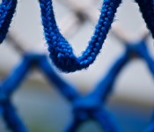 Close-up of a basketball net, Dorval