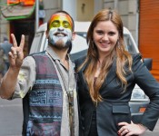 Street performers in Santiago, Chile 2012-11-30