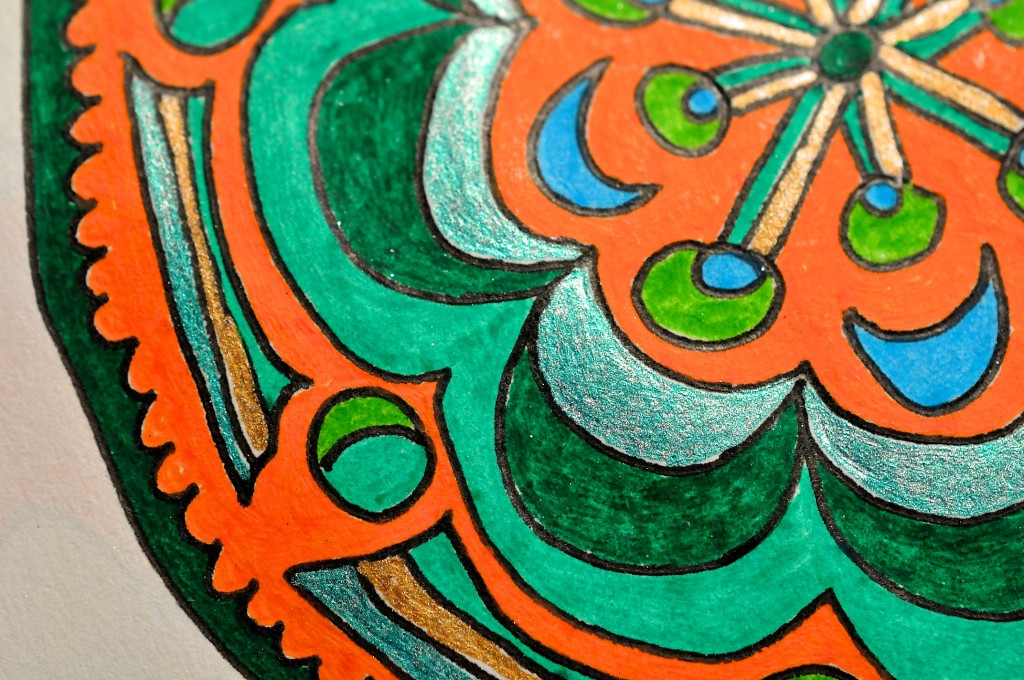 Close-up of sketchbook doodle 49 of 95