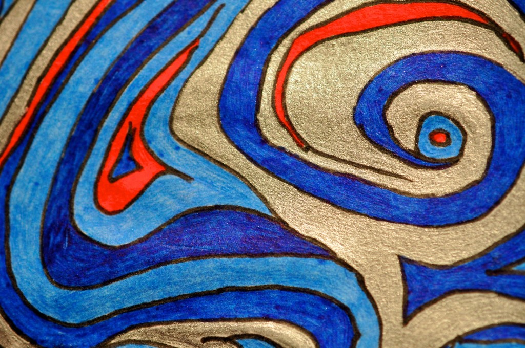 Close-up of sketchbook doodle 75 of 95