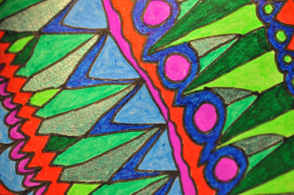 Close-up of sketchbook doodle 77 of 95