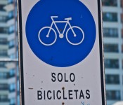 Take the bicycle lane.