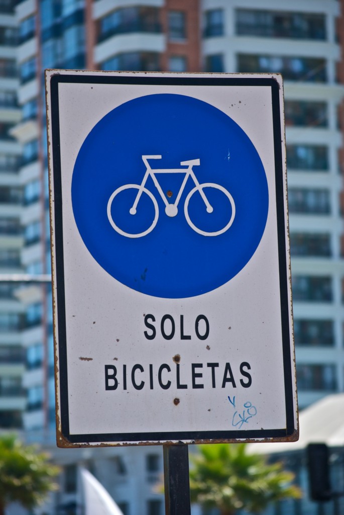 Take the bicycle lane.